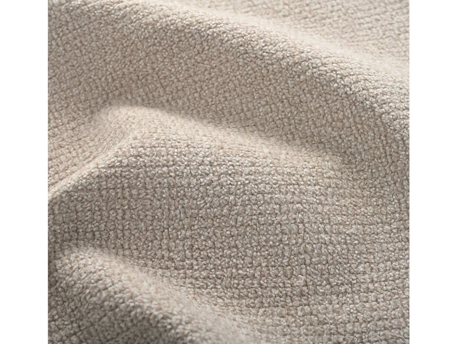 1 Silla en tela chenille - patas de metal dorado - rotación 360° - con 5 ruedas - Beige