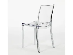 18 Sillas B-Side Grand Soleil bar cafetería transparentes Oferta stock - Transparente