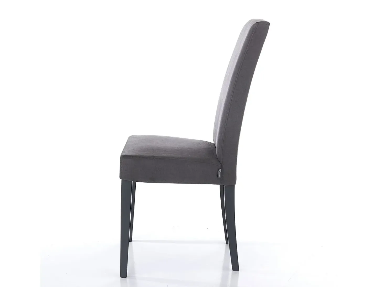2 Sillas tapizadas de microfibra para comedor Made in Italy Midland - Gris