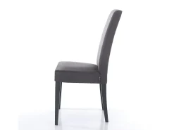 2 Sillas tapizadas de microfibra para comedor Made in Italy Midland - Gris