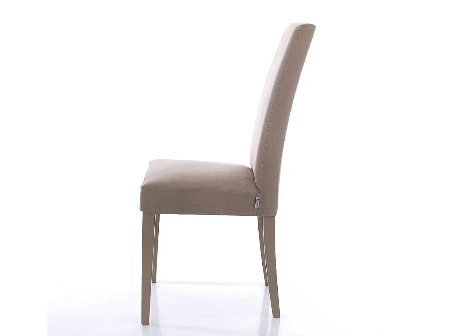 2 Sillas tapizadas de microfibra para comedor Made in Italy Midland - Gris paloma