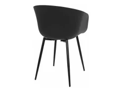 2 Sillones de polipropileno negro RODA