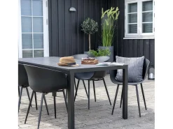 2 Sillones de polipropileno negro RODA
