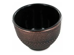 2 vasos de hierro fundido negro y bronce - 0,15 L