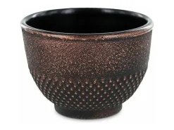 2 vasos de hierro fundido negro y bronce - 0,15 L