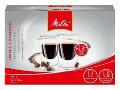 2 vasos para café espresso 80 ml transparentes