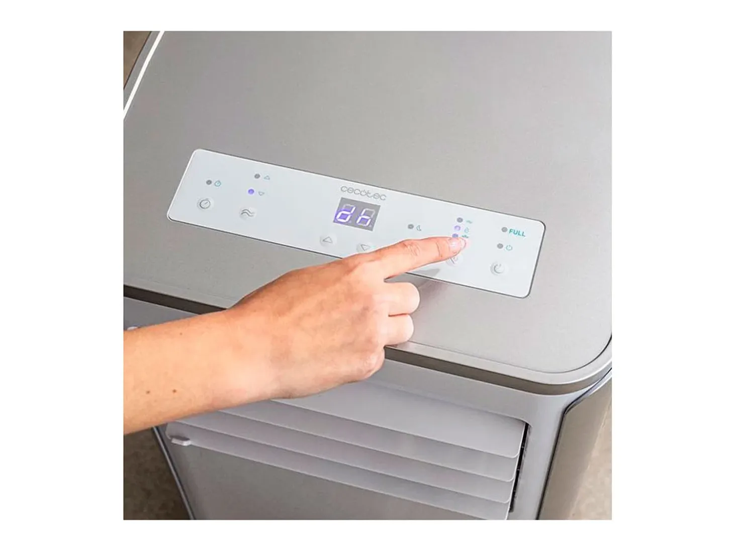 Aire acondicionado portátil Cecotec ForceClima 9100 Soundless 1010W 9000BTU con mando blanco