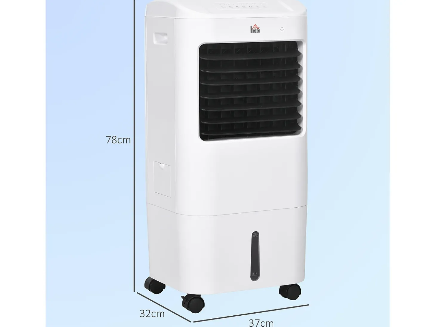Aire acondicionado portátil 3 en 1 con función de enfriamiento y humidificación, 15 L, oscilación de 60°, control remoto, pantalla LED, para habitaciones de 20 m²