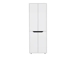Alacena Herring en melamina con 4 puertas y 5 estantes , blanco , 170 cm X 60 cm X 30 cm