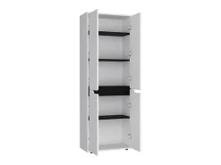 Alacena Herring en melamina con 4 puertas y 5 estantes , blanco , 170 cm X 60 cm X 30 cm