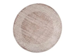 Alfombra antideslizante lavable 120 cm beige