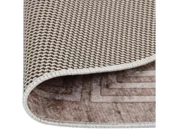 Alfombra antideslizante lavable 120 cm beige