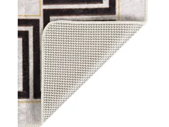 Alfombra antideslizante lavable 160x230 cm beige claro