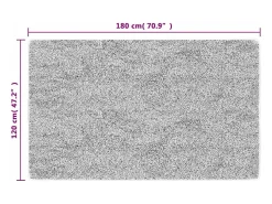 Alfombra antideslizante lavable 120x180 cm gris