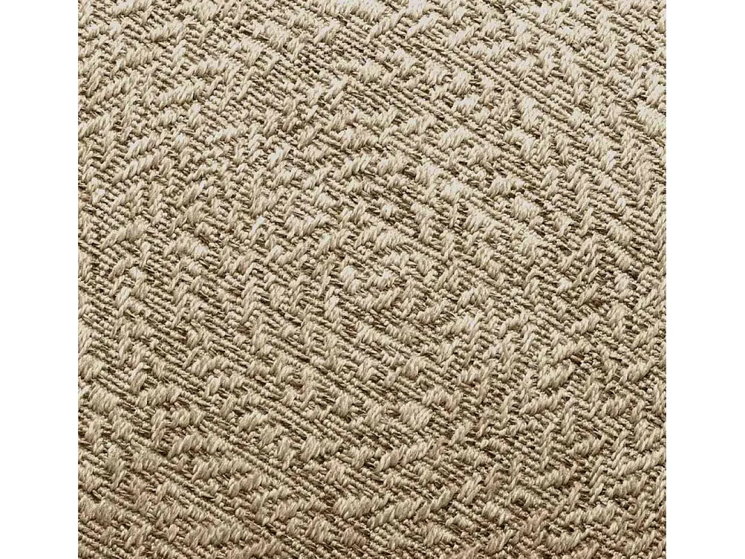 Alfombra beige ZIZUR Ø 90 cm efecto yute para interior y exterior