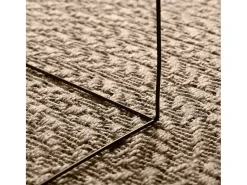 Alfombra beige ZIZUR Ø 90 cm efecto yute para interior y exterior