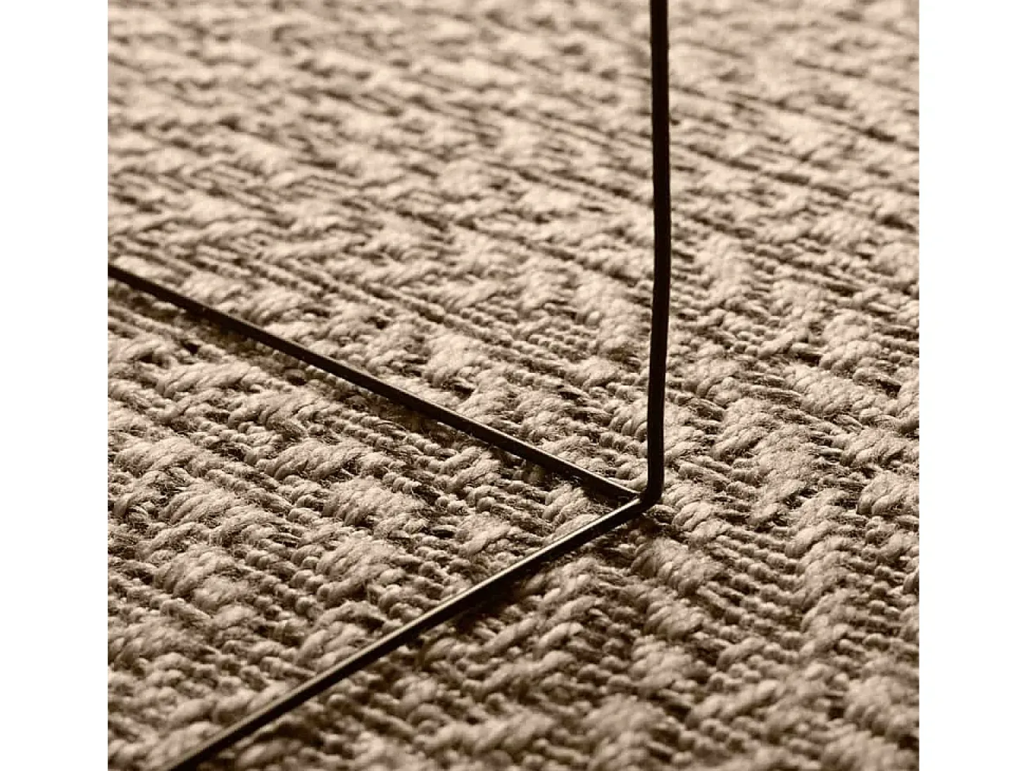 Alfombra beige ZIZUR Ø 120cm aspecto yute para interior y exterior
