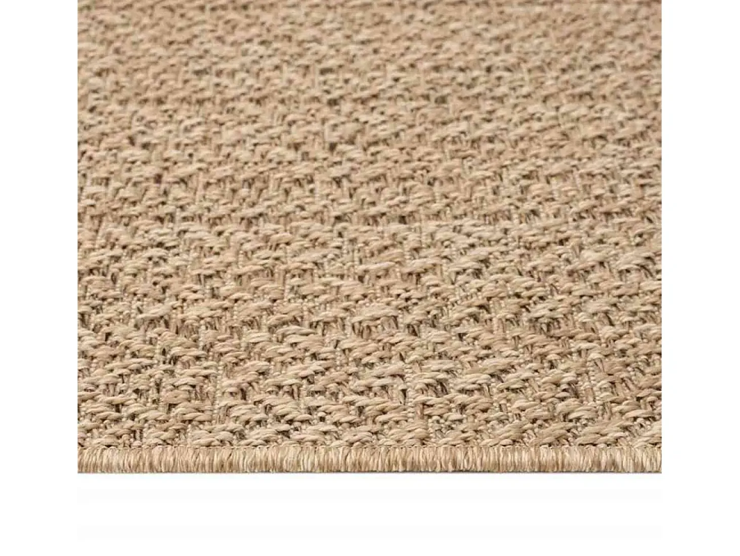 Alfombra beige ZIZUR 200x290 cm efecto yute para interior y exterior