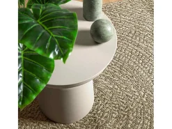 Alfombra beige ZIZUR 60x110 cm efecto yute interior exterior
