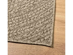 Alfombra beige ZIZUR 160x230 cm efecto yute para interior y exterior