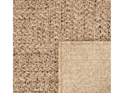 Alfombra beige ZIZUR 80x250 cm efecto yute para interior y exterior