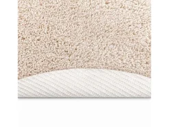 Alfombra Crema 120 x 120 cm Polipropileno