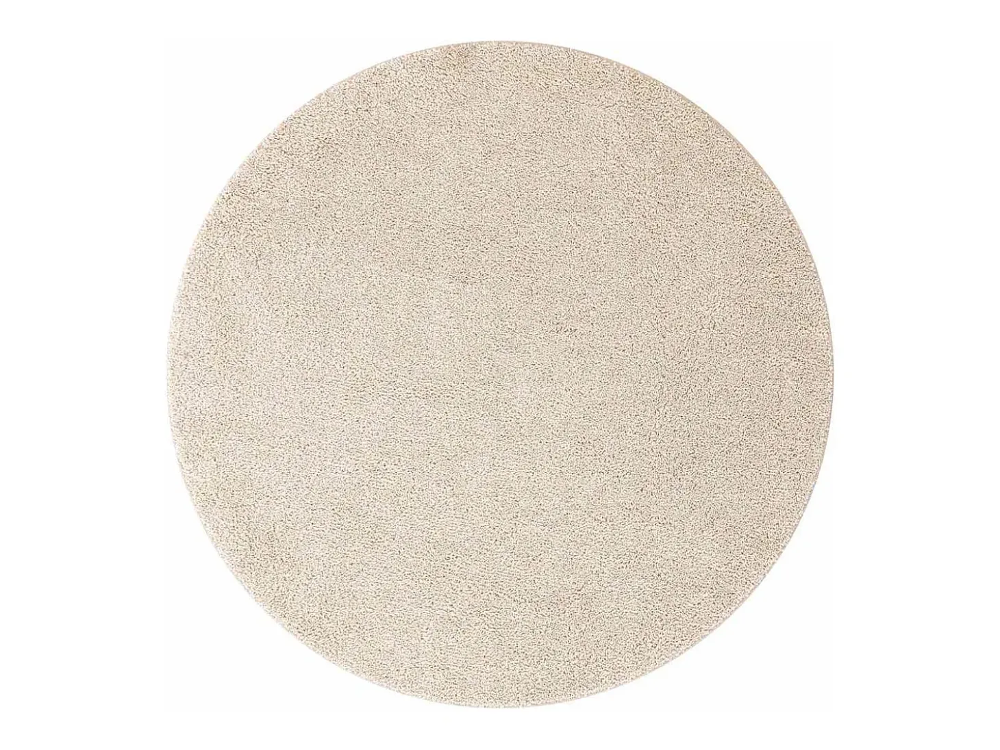 Alfombra Crema 120 x 120 cm Polipropileno