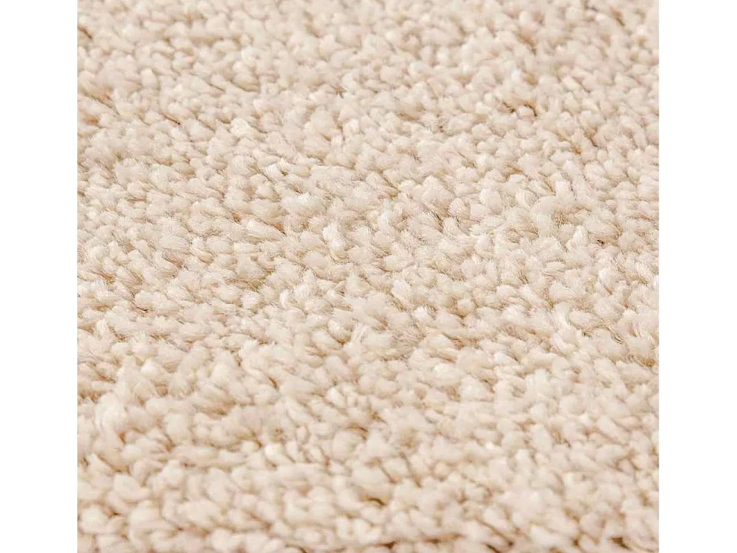 Alfombra Crema 120 x 120 cm Polipropileno