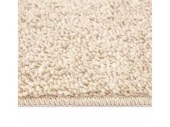 Alfombra Crema 120 x 120 cm Polipropileno