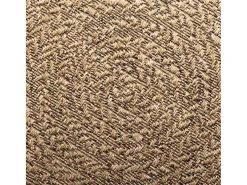 Alfombra de 120 cm con aspecto de yute, para interior y exterior