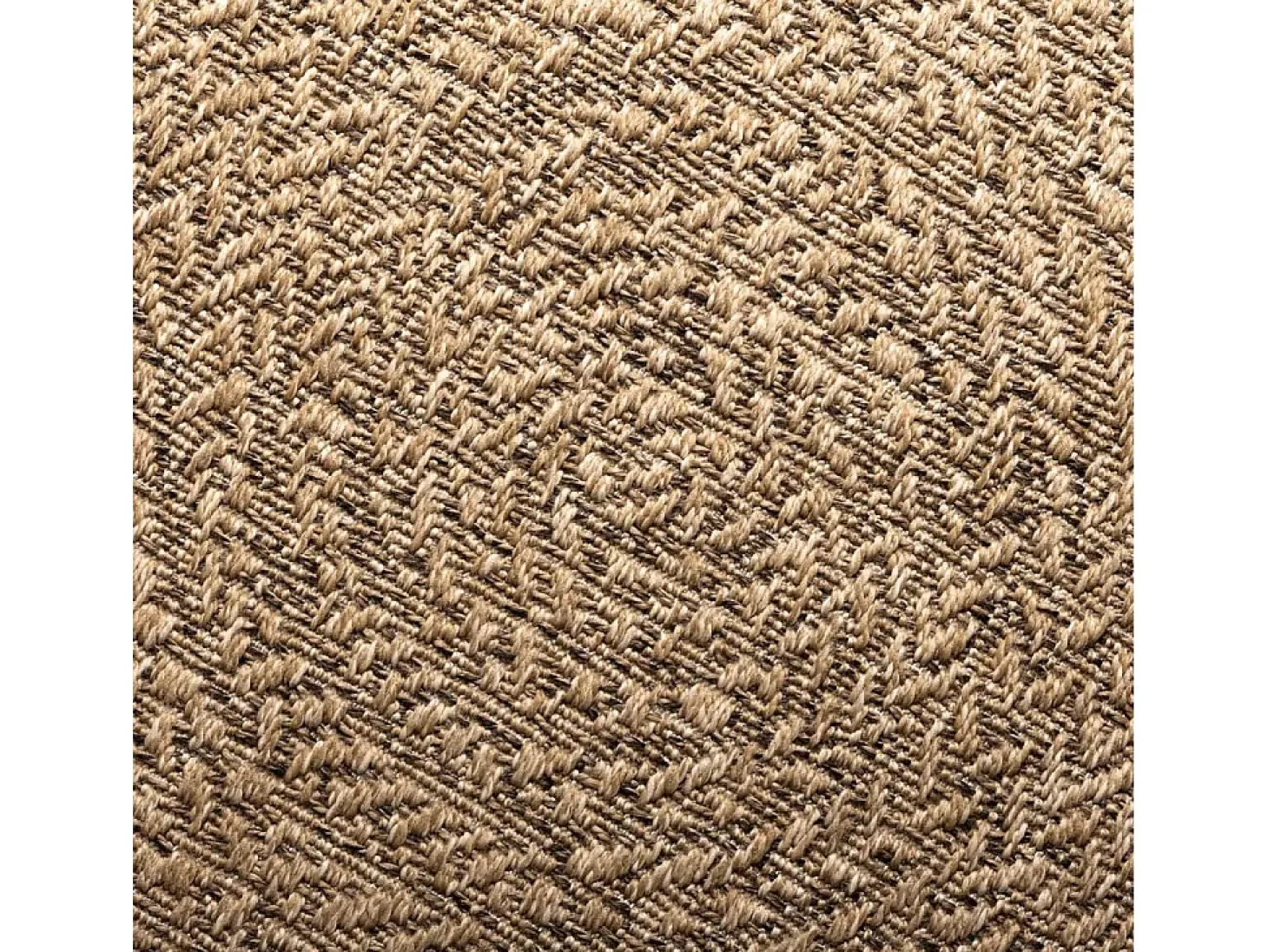 Alfombra de 120 cm con aspecto de yute, para interior y exterior