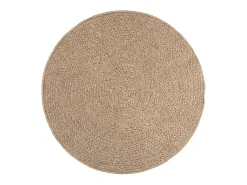 Alfombra de 120 cm con aspecto de yute, para interior y exterior