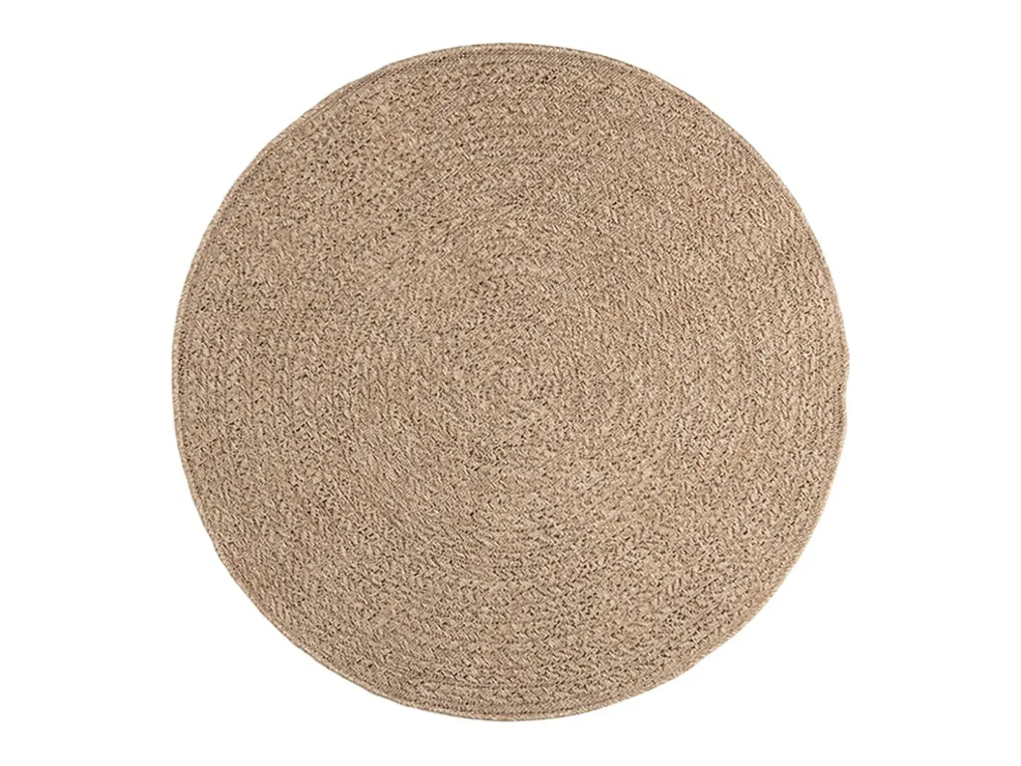 Alfombra de 120 cm con aspecto de yute, para interior y exterior
