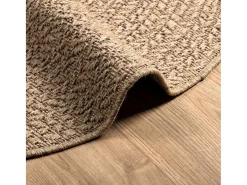 Alfombra de 120 cm con aspecto de yute, para interior y exterior
