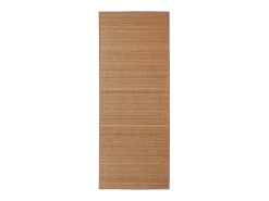 Alfombra de bambú marrón con láminas rectangulares 150 x 200 cm