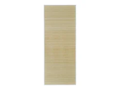 Alfombra de bambú natural con láminas rectangulares 80x200 cm