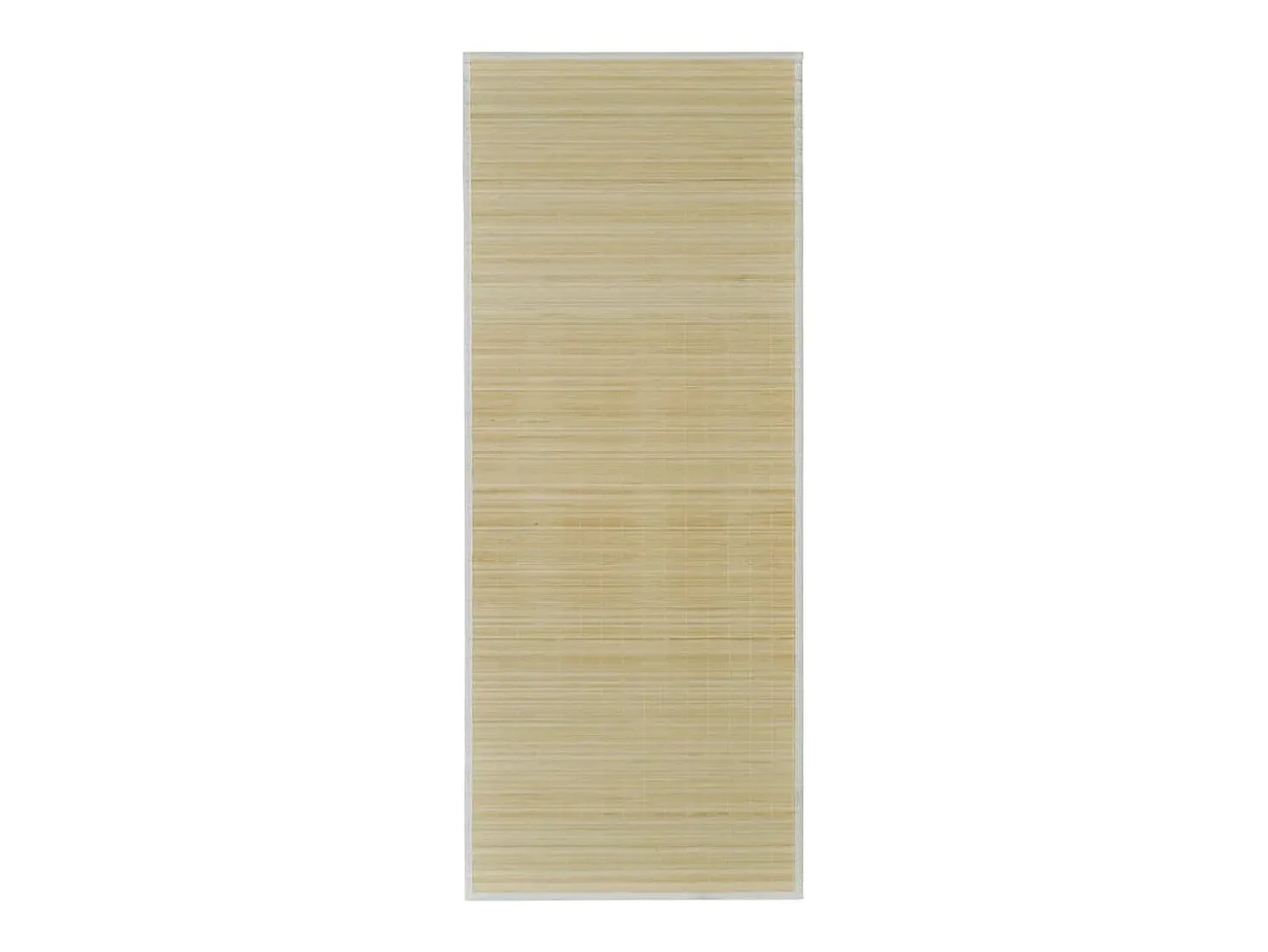 Alfombra de bambú natural con láminas rectangulares 80x200 cm