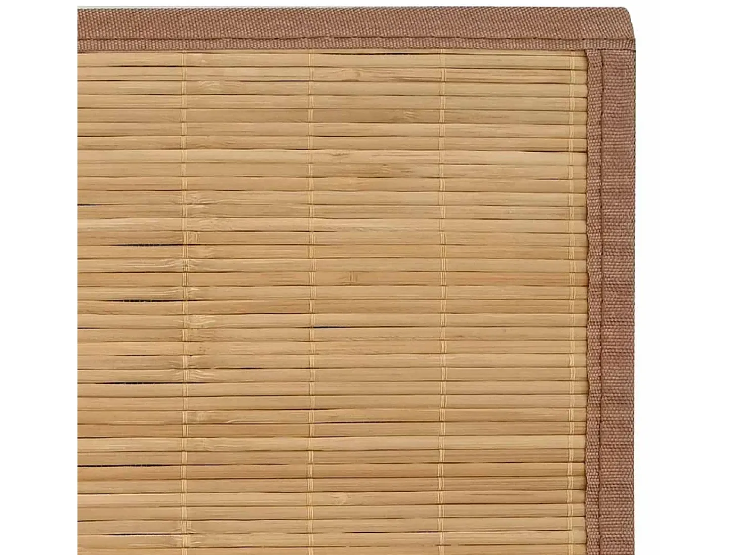 Alfombra de bambú 100x160 cm Marrón