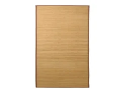 Alfombra de bambú 100x160 cm Marrón