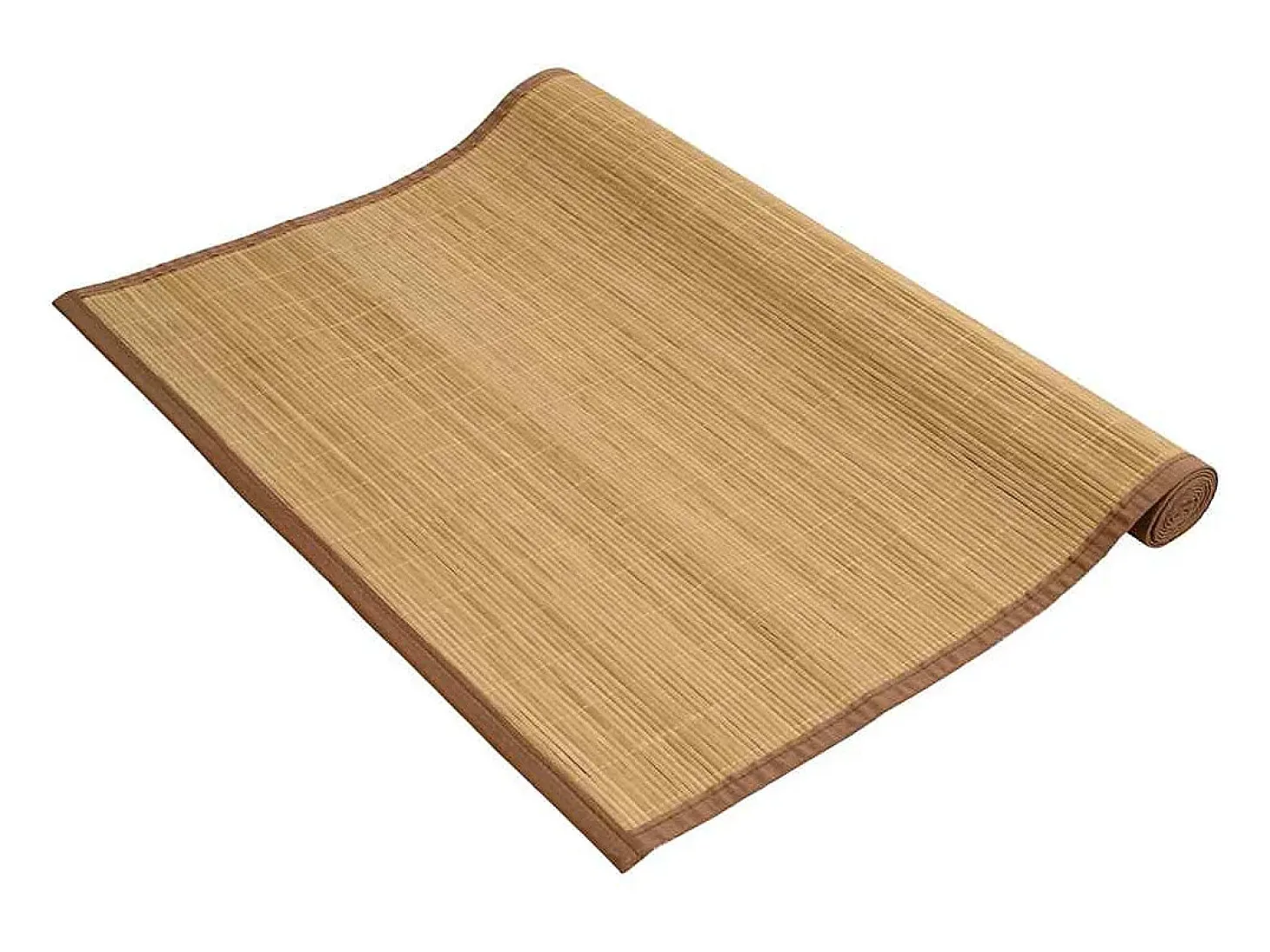 Alfombra de bambú 100x160 cm Marrón