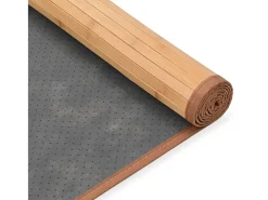 Alfombra de bambú 80x300 cm Marrón
