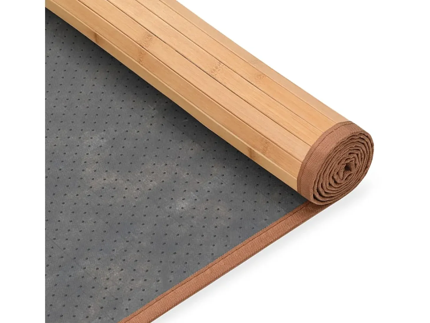 Alfombra de bambú 80x300 cm Marrón