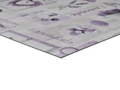 Alfombra de cocina - dibujos de plantas - lila - 48 x 200 cm - SALLY
