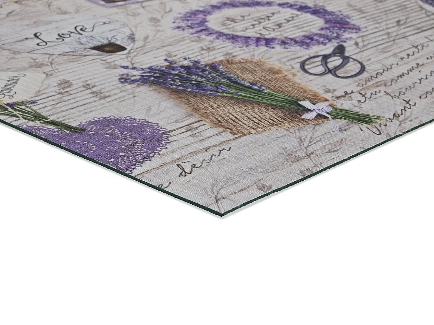 Alfombra de cocina - Diseños de lavanda - violeta - 52 x 200 cm - SPRINTY