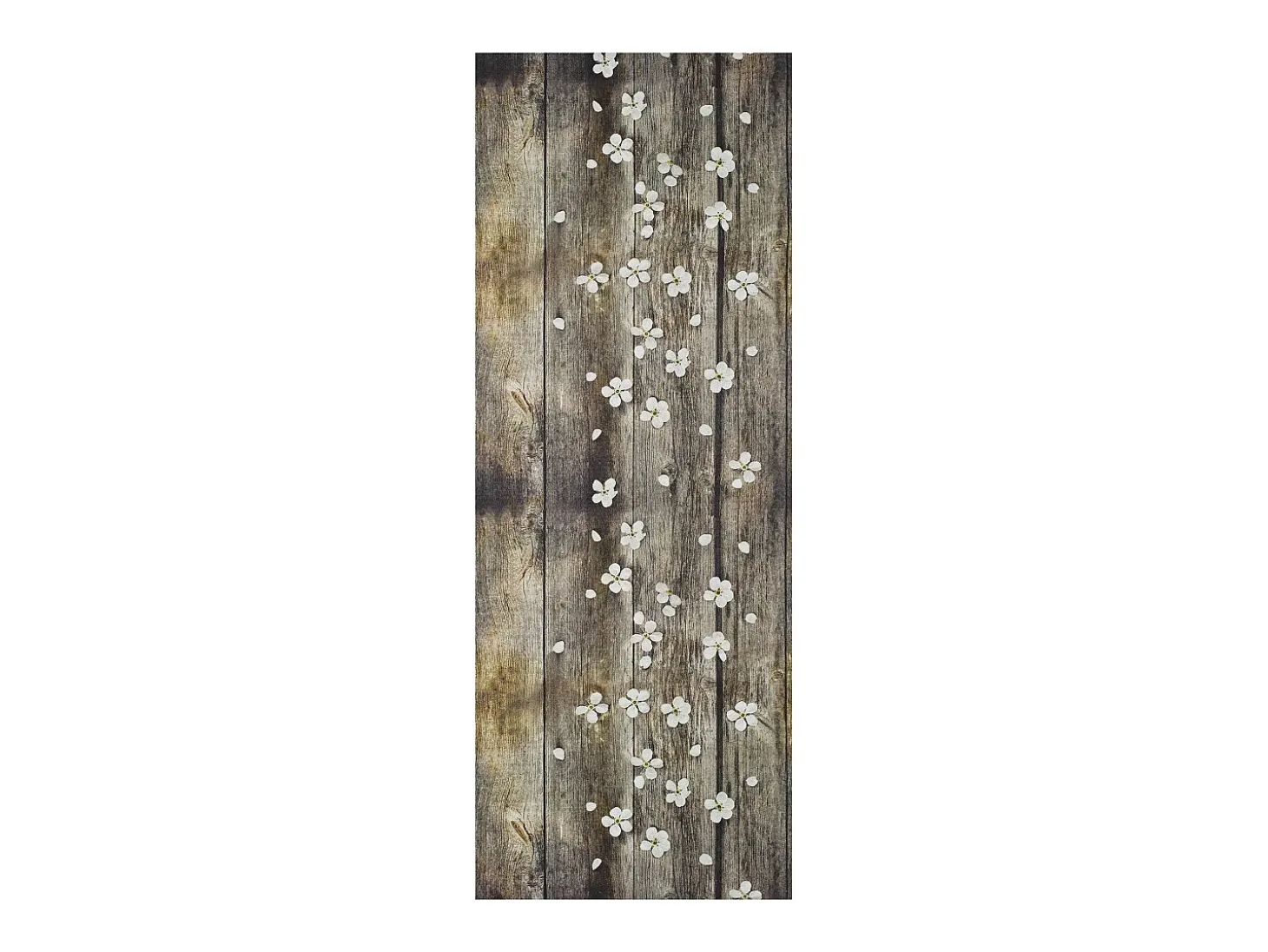 Alfombra de cocina - Diseños primaverales - marrón - 52 x 200 cm - SPRINTY