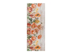 Alfombra de cocina - dibujos con flores - multicolor - 52 x 100 cm - RICCI