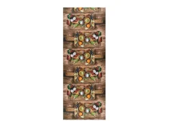 Alfombra de cocina - diseños con especias - multicolor - 52 x 200 cm - RICCI