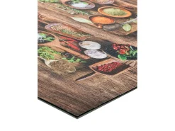 Alfombra de cocina - diseños con especias - multicolor - 52 x 200 cm - RICCI