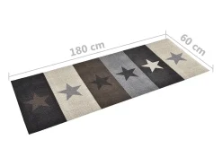 Alfombra de cocina lavable Star 60x180 cm ES982216