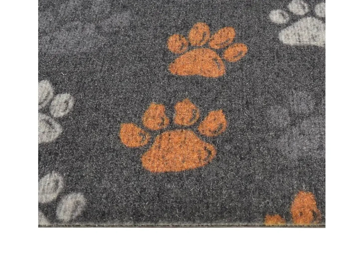 Alfombra de cocina lavable terciopelo dibujo de patas 45x150 cm ES279710